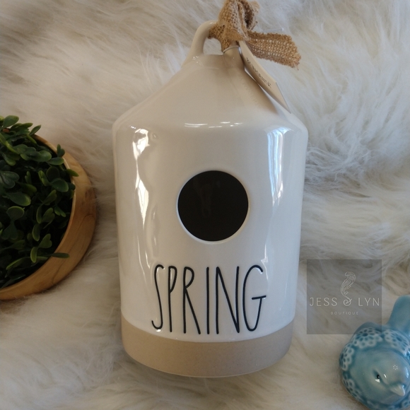 RAE DUNN Spring Glazed Ceramic Birdhouse - Picture 11 of 11